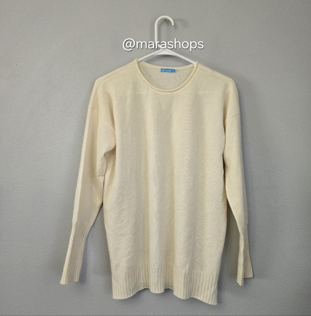 J. Mclaughlin Caitie Cream Cashmere Sweater - Picture 2 of 7